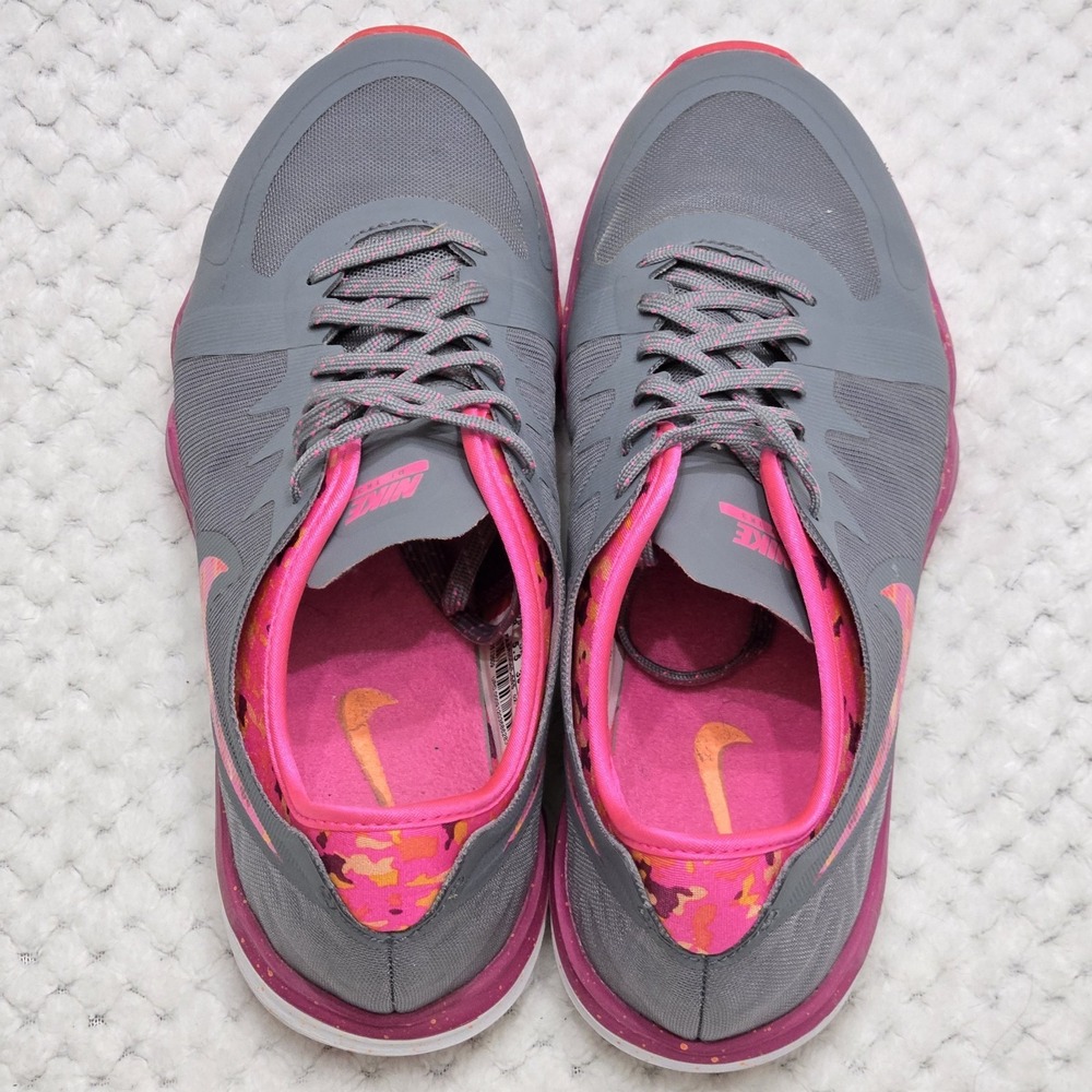 Nike 2015 Dual Fusion TR 3 #724812-005 Women's Size 8 Gray Pink Running Shoes - Picture 9 of 10